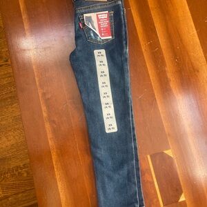 Levi's Kids Dark Blue High Rise Super Skinny Jeans